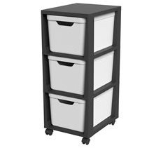 Torre de gavetas com rodas 3x 16L 80
