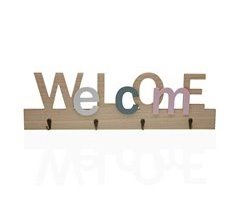 Cabide de madeira WELCOME 18x59,5x4cm marca VERSA