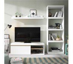 Pacote de móveis para sala de estar e jantar em estilo nórdico