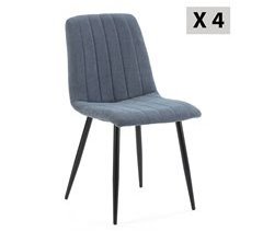  Conjunto de 4 cadeiras de jantar Sagi estofadas