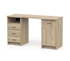 Escrivaninha Monaco 3 Gavetas 1 Porta 1 Prateleira 135x59