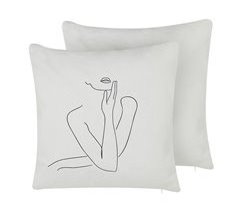 Beliani Cojín decorativo MEADOWFOAM