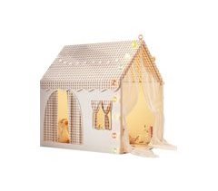 Tenda de brinquedo interna branca