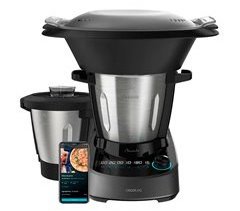 Cecotec Robô de cozinha com WiFi, 37 funções, APP para cozedura guiada e manual, sistema de auto-limpeza, acessórios OneClick, balanças integradas, jarro de aço inoxidável e jarro antiaderente Habana.