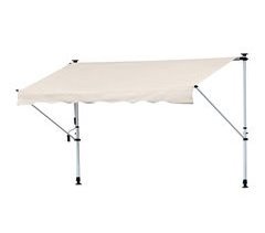 Toldo Manual Retrátil Metal, Alumínio e Poliéster Outsunny 400x120