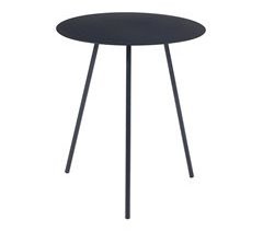 Mesa de apoio redonda Sula 3 pés metal [en.casa] 40x40