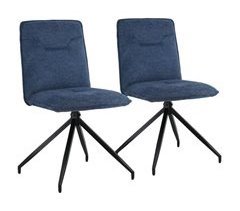 Conjunto de 2 cadeiras em tecido, Aren
