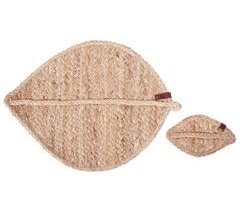 Beliani Manteles individuales y posavasos Yute PEPPERLEAF