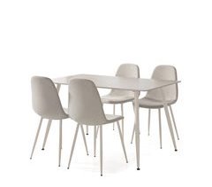 Conjunto de jantar 1 mesa e 4 cadeiras TRAVIS