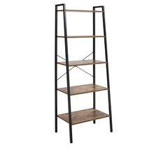 Estante em forma de Escada Melamina de Madeira e Metal HOMCOM 56