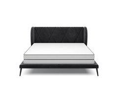 Cama LEILA 160x200cm cor preta