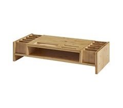Suporte para monitor de computador Hartola com prateleira