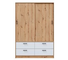 Armário de quarto moderno Lúmina 2 portas de correr