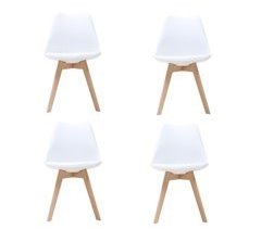 Conjunto de 4 cadeiras de cozinha YESSI 