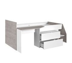 Cama infantil Valky com escrivaninha e 2 gavetas 203x135