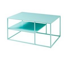Mesa de centro Solund retangular em aço 60x90