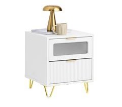 Mesa de cabeceira Mesa de apoio Mobiliário FBT123-W SoBuy PT
