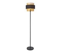 Candeeiro de pé Albans com abajur duplo em tecido [lux.pro].