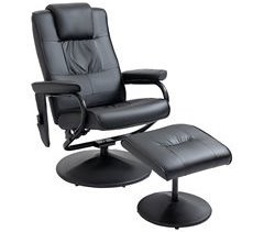 Poltrona de Massagem Elétrica PU e Aço HOMCOM, casa - poltronas
