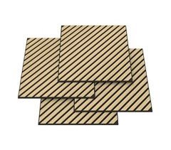 Conjunto de 16 painéis acústicos 3D Vang lâminas diagonais 5,76 m