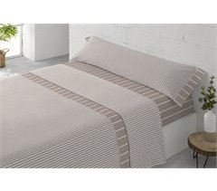 Conjunto de lençóis CASABLANCA polycotton bege
