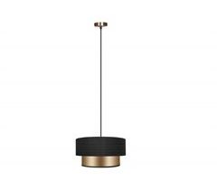 Candeeiro de teto HAYATO II 40cm preto e dourado marca CONFORAMA