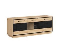 Mesa de TV de 3 portas em madeira Elijah