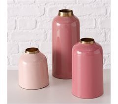 Vaso de metal rosa MAGEL