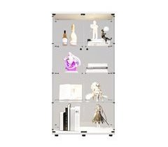 Vitrines, LED, colecionáveis, livros, vinhos 80