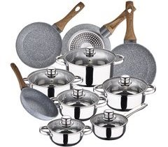 Bateria de cozinha 12 peças e frigideiras