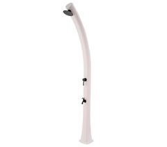 Starmatrix RIO 22 litro H 226 cm polietileno curvo chuveiro solar com lavagem de pés, Branco