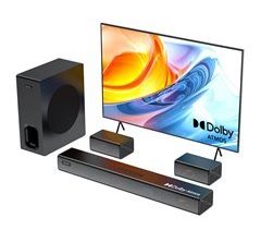 Hiwill A51 PRO Barra de som - 5.1 420W com Subwoofer sem fio 6.5" Para TV Dolby