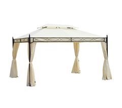 Pérgola de Jardim Aço e Poliéster Outsunny 400x300