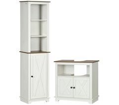 Conjunto Móveis Casa de Banho Melamina de Madeira kleankin