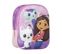 MOCHILA INFANTIL 3D CASA DE BONECAS DE GABBY