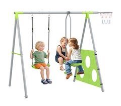 Conjunto de Brincar para Exterior Metal, PE e Poliéster AIYAPLAY