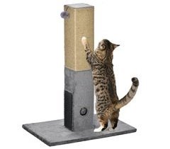 Poste Arranhador Gatos Aglomerado de madeira, juta, pelúcia e TPE