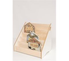 Estante infantil MAMOI Maxi – 5 gavetas, madeira natural