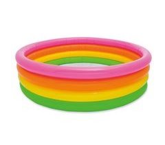 Piscina insuflável INTEX 4 aros coloridos 168x46 cm - 617 l