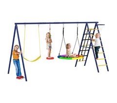 Conjunto de Baloiços para Crianças Aço, PE e PP AIYAPLAY