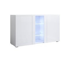 Aparador Sala de estar e jantar 3 portas LED Muebles Bonitos 120