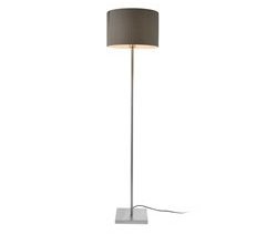 Candeeiro de pé Coimbra 1 x E27 - Tecido metálico [lux.pro].