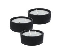 WELL HOME - Pacote de 3 velas LED redondas