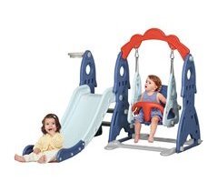 Conjunto de Baloiço e Escorrega para Crianças HDPE e PP AIYAPLAY