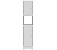 Coluna de casa de banho Ibis em melamina com 2 portas e 1 prateleira 36