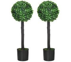 Plantas Artificiais PE HOMCOM, casa - decoração