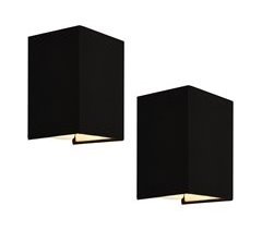 Conjunto de 2 candeeiros de parede Schwerin Design moderno [lux.pro].