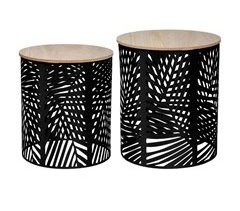 Conjunto de 2 mesas centrais 39x39