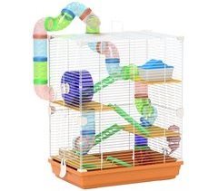 Gaiola para Hamster Metal, PP e PS PawHut