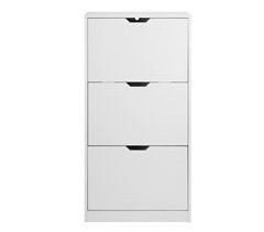 Sapateira SHINING 3 tampos cor branco